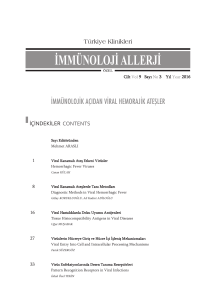 immünoloji allerji - Türkiye Klinikleri