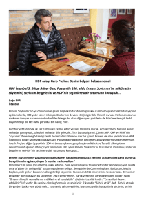 HDP adayı Garo Paylan: Benim belgem babaannemdi HDP İstanbul