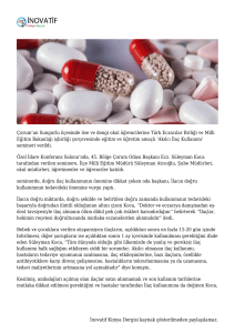 Sungurlu`da Akılcı İlaç Kullanım Semineri | İnovatif Kimya Dergisi