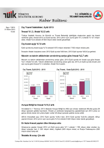 Dış Ticaret İstatistikleri-(Eylül 2013
