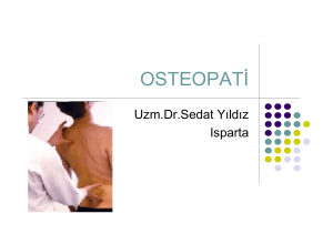 osteopati - Dr. Sedat Yıldız. Fizik Tedavi ve Rehabilitasyon Uzmanı