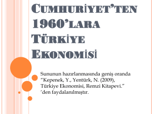 Türkiye`de Finansal Sektör ve Para Politikası
