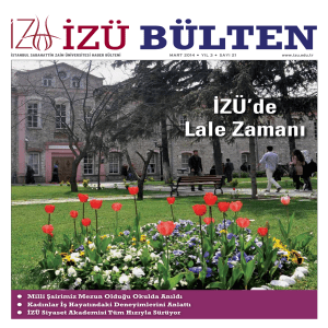 İZÜ`de Lale Zamanı - İstanbul Sabahattin Zaim Üniversitesi