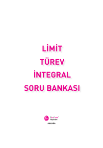 limit türev integral soru bankası