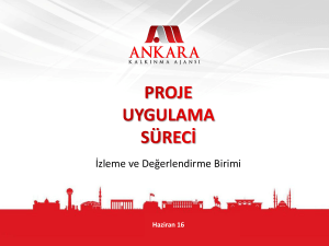 PowerPoint Sunusu - Ankara Kalkınma Ajansı