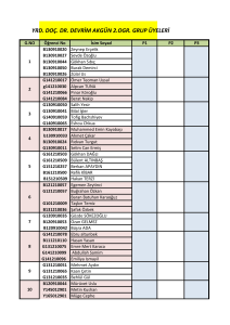 YRD. DOÇ. DR. DEVRİM AKGÜN 2.OGR. GRUP ÜYELERİ