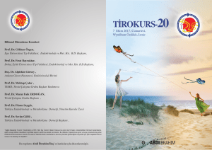 Tirokurs 20 Davetiye - Türkiye Endokrinoloji Ve Metabolizma Derneği