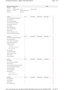 Page 1 of 3 Gaziantep Üniversitesi - Öğrenci İşleri Bilgi Sistemi 01