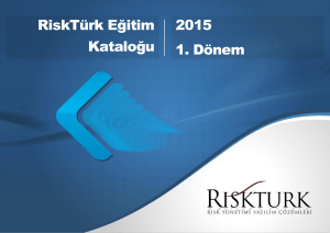 RiskTürk Eğitim Kataloğu 2015 1. Dönem