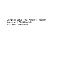 Computer Setup (F10)