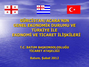 gürcistan/acara`nın genel ekonomik durumu ve türkiye ile ekonomi