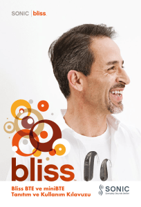 Bliss BTE ve miniBTE Tanıtım ve Kullanım Kılavuzu
