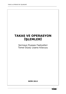Takas ve Operasyon İşlemleri_EKİM-2012