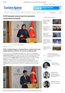 ICVB İstanbul turizmi için kriz yönetimi çalışmalarına başladı