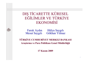 dış ticarette küresel eğilimler ve türkiye ekonomisi dış