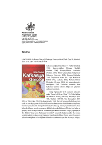 Ufuk TAVKUL: Kafkasya Gerçeği, Selenge Yayınları No:42 Tarih