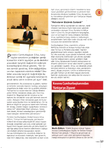 Kosova Cumhurbaşkanından Türkiye`ye Ziyaret