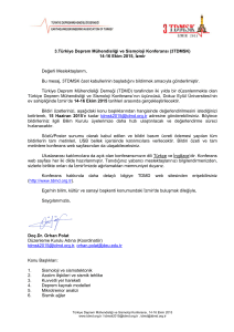 3.Türkiye Deprem Mühendisliği ve Sismoloji Konferansı (3TDMSK