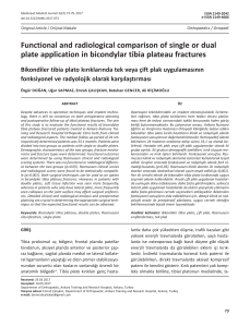 Functional and radiological comparison of single or