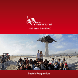 Destek Programları - İzmir Kalkınma Ajansı