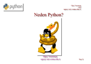 Neden Python? - Linux Kullanıcıları Derneği