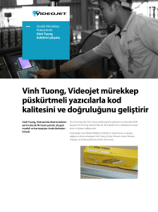 Vinh Tuong, Videojet mürekkep püskürtmeli yazıcılarla kod kalitesini