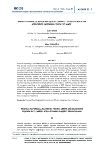 ıjoess - International Journal Of Eurasia Social Sciences