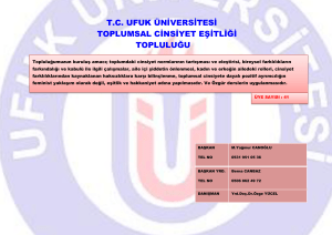 tc ufuk üniversitesi toplumsal cinsiyet eşitliği topluluğu