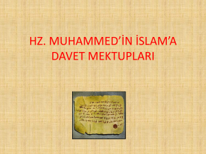 hz. muhammed`in islam`a davet mektupları