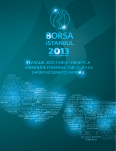 Borsa İstanbul 2013 Bağımsız Denetim Raporu