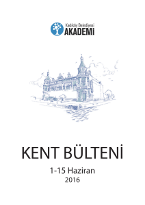 1-15 Haziran - Kadıköy Belediyesi Akademi
