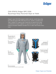 CVA 0700`lü Dräger SPC 3700 Sıçramaya Karşı Korumalı Giysi ve