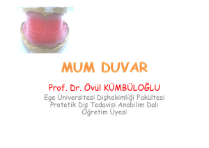 Prof. Dr. Övül KÜMBÜLOĞLU - Ege Üniversitesi Diş Hekimliği