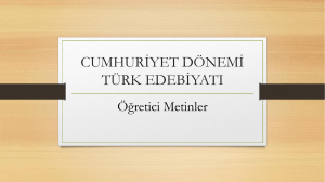 cumhuriyet dönemi türk edebiyatı