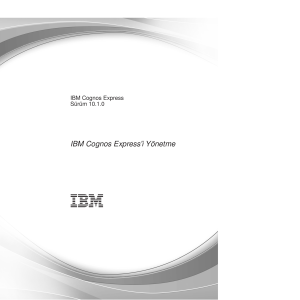IBM Cognos Express`i Y - IBM Cognos Express Manager