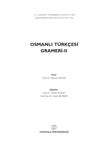 osmanlı türkçes‹ gramer‹-ıı
