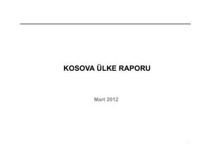 kosova ülke raporu