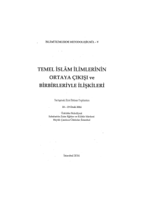 temel islam ilimlerinin birbirleriyle ilişkileri - İSAM Kütüphanesi