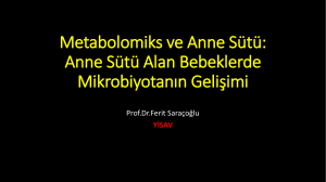 Metabolomics ve Anne Sütü: Anne Sütü Alan