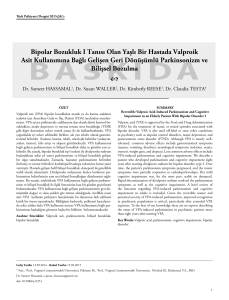 baskıda - Turkish Journal of Psychiatry