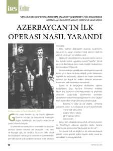 Azerbaycan`ın ilk operası nasıl yarandı