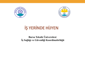 hijyen eğitimi - Bursa Teknik Üniversitesi