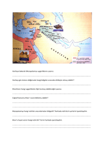 Haritaya bakarak Mezopotamya uygarlıklarını yazınız