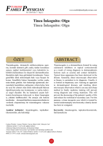 ÖZET ABSTRACT - The Journal of Turkish Family Physician