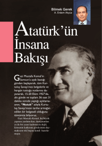 Atatürk`ün İnsana Bakışı