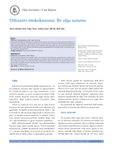 Diltiazem intoksikasyonu: Bir olgu sunumu (PDF Available)