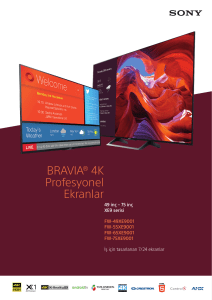 BRAVIA® 4K Profesyonel Ekranlar
