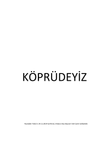 Nureddin Yıldız`ın 24.11.2014 tarihli (6.) Ankara