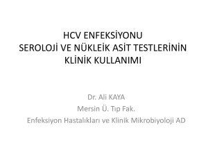 hcv enfeksiyonu seroloji ve nükleik asit testlerinin klinik