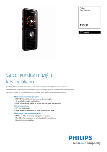 CTM600BLU/00 Philips Cep Telefonu